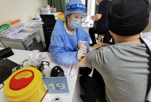 New coronavirus vaccination in Fujian Province