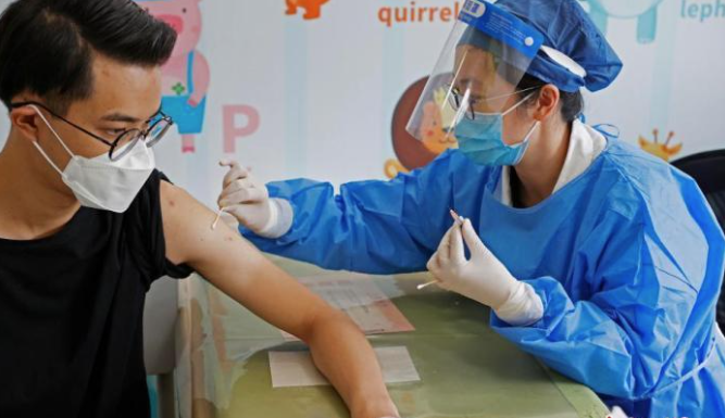 A total of 343,772.8 million doses of new coronavirus vaccine were reported in 31 provinces