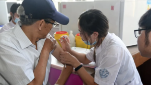 New coronavirus vaccination in Fujian Province